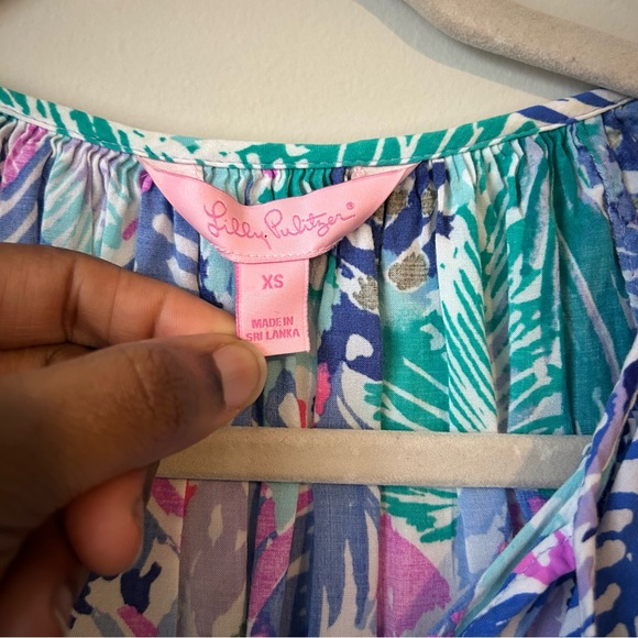 Lilly Pulitzer Willa Top Women’s Floral Coastal Resort Vacation Preppy Size XS - Picture 2 of 7